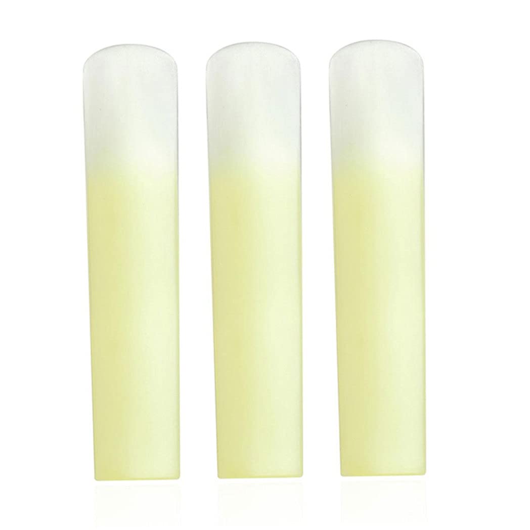 10pcs Anches saxophone 2.5, anches de saxophone soprano avec étui en plastique