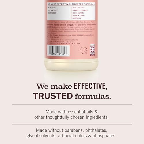 Image of MRS. MEYER'S CLEAN DAY Multi-Surface Everyday Cleaner, Rose Scent, 16 Fl Oz Bottle