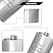 Top Shelf Flasks - Custom 8 oz stainless steel flask | Whiskey Liquor Hip Flask Mens Gift | 8 Oz Drinking Flask with Stainless Steel Cap - Perfect for Camping Flask