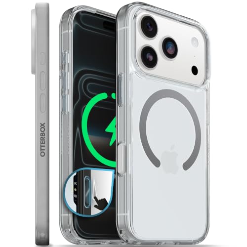 Image of OtterBox iPhone 17 Pro - Symmetry Series Slim MagSafe Case - Clear | 3X Military Drop Protection - Slim Pocket-Friendly - Raised Edges - Anchor Points - Camera Control - Non-Retail Packaging
