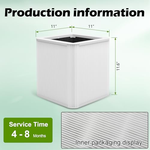 Image of 2 Pack 211+ Filter Replacement Compatible with 211+ Air Purifier, 2-Stage Filtration System of H13 True HEPA Filter for 211