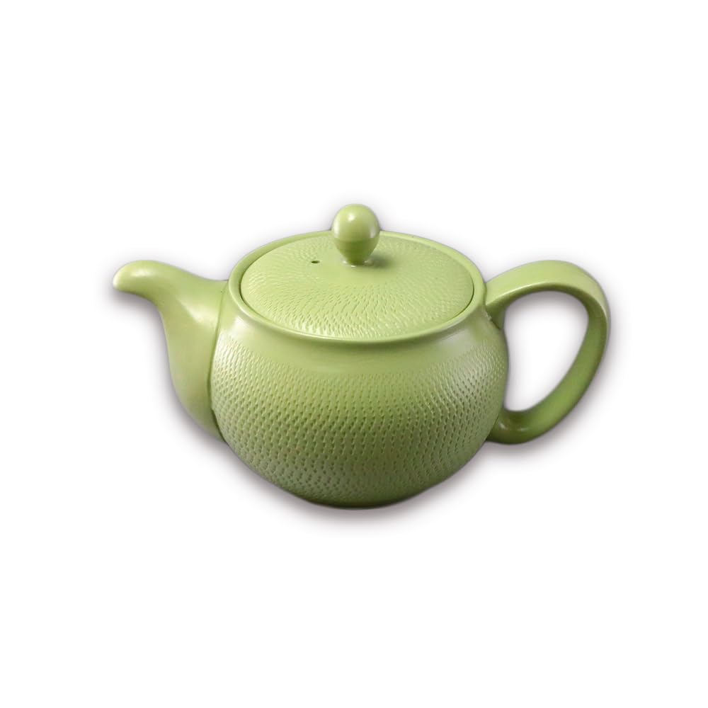 Tokoname Ware Kyusu Teapot Green Wakakusa 15oz Tea Basket Strainer Japan