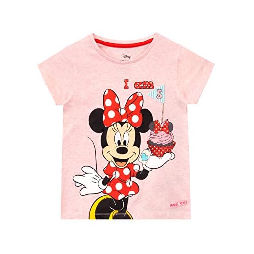 Disney T-shirt för flickor, Mimmi Pigg, ROSA, 116 cm