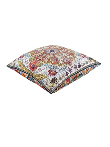 Image of eyda Digital Printed Cushion Covers with Zipper (Pack of 2) 18x18 Inches, Velvet Reversible Pillow Covers, Decorative Throw Cushion Covers, Square Cushion Cover for Sofa, Bed and Home Decor
