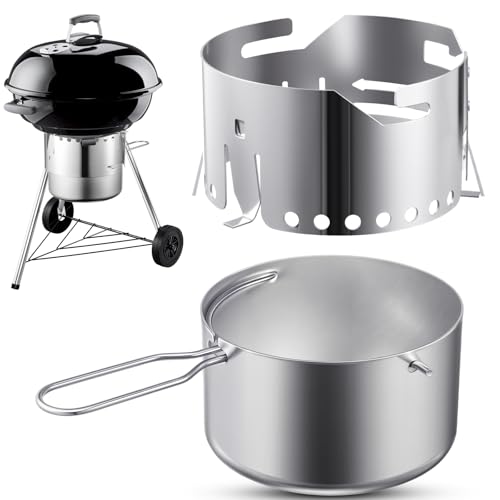 Blulu Ash Catcher Assy for 18-1/2 Charcoal Grill Replacement Parts