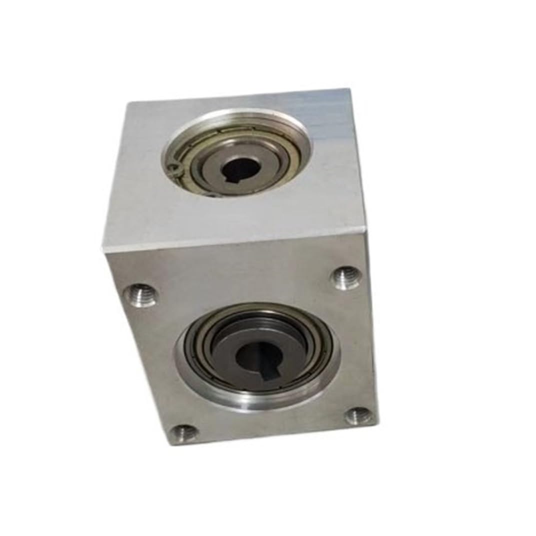 Mechanical Steering 1pc 1:1 Transmission 8mm Keyway Hole Micro Aluminum Reducer Gearbox 1.5 Module 20 Teeth Spiral Bevel Gear Commutator Direction Transmission