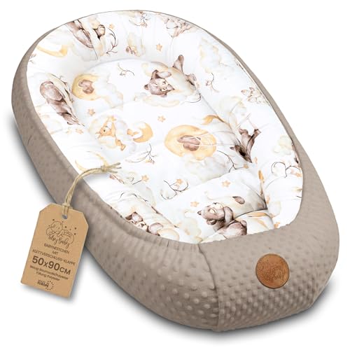Nestchen Baby - Babynestchen Neugeborene Minky Babynest für Kinderbett...