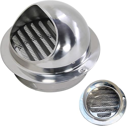 Grille d'aération ronde acier inoxydable pour la cuisine de votre appartement