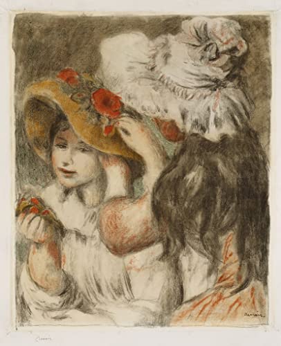 Toile Renoir l'épingle à chapeau peinture murale 60x90cm pour salon