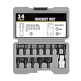 Construcción de acero al vanadio: cada enchufe está fabricado por expertos con acero al vanadio de alta calidad, resistencia excepcional y rendimiento duradero incluso bajo un uso intensivo. El material robusto resiste el desgaste y la rotura, lo que hace que estos enchufes sean una adición fiable a cualquier caja de herramientas.