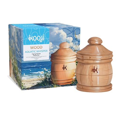 Image of Kooji Wood - Aquatic Whispers Car & Home Perfume - 12ml | Premium Freshener - Sea Salt, Ocean Mist & Floral Notes - 100% Indian Ingredients - Long-Lasting Aroma - Up to 90 Days