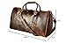 Leather Duffle Bag for Men - Full Grain Leather Travel Bag - TSA Approved Carry On Weekender Overnight Duffel Bag (Brown, 20 inch)