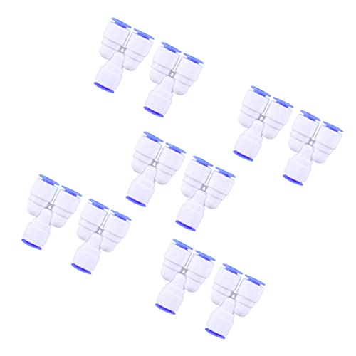 PRETYZOOM 10pcs Water Filter Diverter Valve Quick Connect Fitting Easy Install Uninstall No Tools Required
