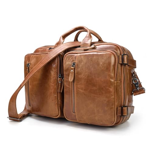 Sac à main d'affaires en cuir de vachette pour ordinateur et documents A4