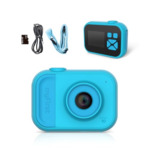 Digital Camera for Kids 1080P Video myFirst Camera 10 Fun Frames & Filters Lightweight Camera for Little Hands 4GB Card Included Birthday Gift for Boys & Girls Ages 3-12