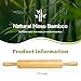 17.5 inch Wooden Rolling Pin for Baking - Long Dough Roller for All Baking Needs