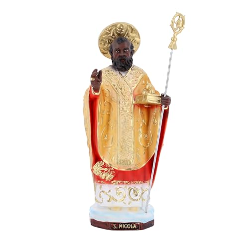 SHALOM - Estatua San Nicolás de Bari de resina. Altura 28,5 cm