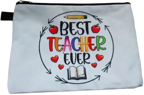 Teacher Appreciation Zipper Case 15x20cm - Best Teacher Ever
