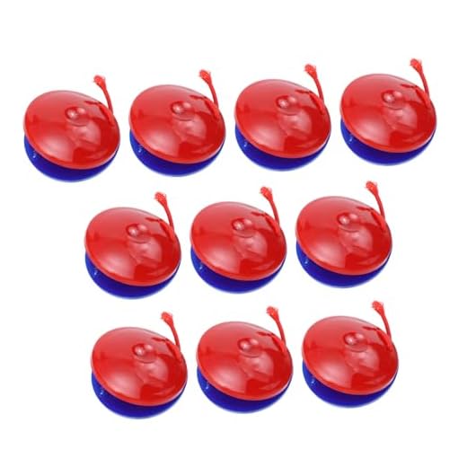 BESTonZON 10 Peças Castanholas Percussão Brinquedo De Educação Musical Castanholas Educativos Brinquedos De Castanholas De Dedo Instrumento De Percussão Brinquedo De Percussão Brinquedo De