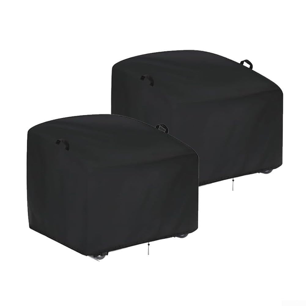 Copertura impermeabile per sedia a dondolo da giardino, 113 x 98 x 90 cm, protezione antivento per mobili da esterno con coulisse per sedie reclinabili (2 pezzi)