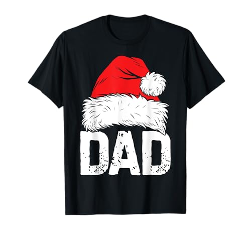 Dad Santa Christmas Family Matching Pajamas Papa Xmas Father Maglietta