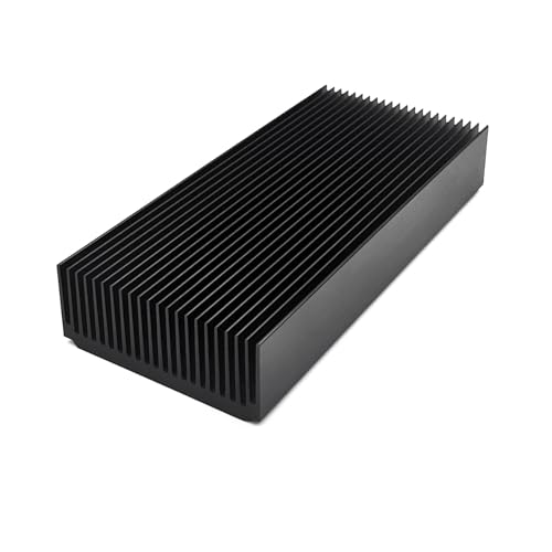 Dissipateur thermique aluminium noir 150x69x27mm pour LED