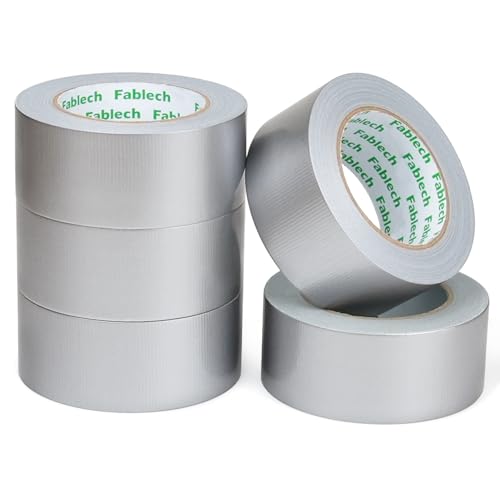 Image of Duct Tape Silver 5 Pack Heavy Duty,9 Mil Thickness, 2 Inch x 30 Yards, Waterproof Strong Adhesive, Flexible,Tear by Hand, Multi-Use for Repairs, DIY, Industrial & Home Use