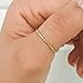 Hammered Gold Ring, Gold Stacking Rings, Minimalist Rings, Skinny Rings for Women (Size 3, Gold Fill)