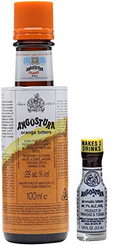 Angostura Orange Bitters 100ml and Angostura Original 3.5ml Miniature
