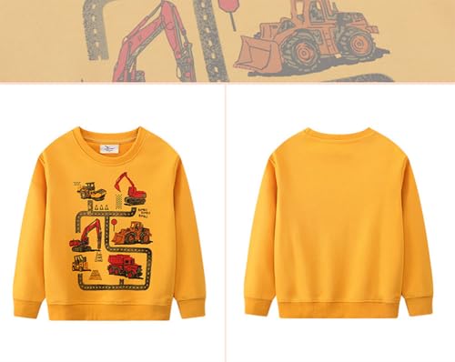Boys Sweatshirts Casual Sweatshirts Cotton Sweatshirts Long Sleeve T-shirts Crew Neck Cartoon Tops for Boys-5894