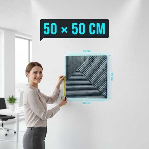 Image of Kayra Decor 3D PVC Wall Panels - Stripe Design, Bronze Rust Color 19.7 inch x 19.7 inch (Pack of 3) - Covers 8.07 Sq. Ft.