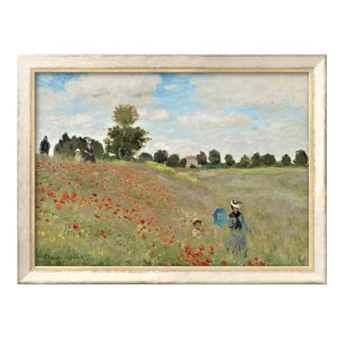 クロード モネ アルジャントゥイユのひなげし A3 サイズ おしゃれ 絵画 インテリア 北欧 イラスト マット紙 艶消し アートパネル 額 フレーム デザイン 壁掛け 風景 抽象 油絵 水彩 グッズ 引越し ギフト 新築祝い ディスプレイ