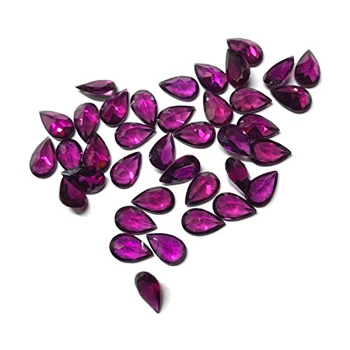 Rhodolite Grenat Naturel Poire 10x7mm pour Sublimer Vos Bagues et Pendentifs Faits Main