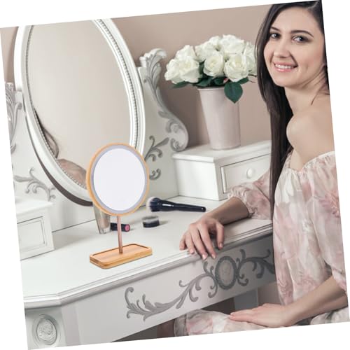Espejo de maquillaje con luz LED y bandeja Outanaya miniatura 6