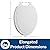 MAYFAIR 134ECA 000 Sculptured Ivy Toilet Seat will Never Loosen and Easily Remove, ELONGATED, Durable Enameled Wood, White