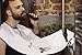 Beard Apron, Hair Clippings Catcher with Bag, Grooming Cape Apron, Beard Catcher for Shaving Trimming, Gift for Men, Non-Stick Beard Cape- White