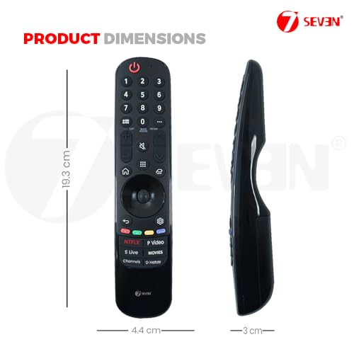 Image of 7SEVEN Compatible with LG TV Remote Control Suitable for Smart WebOS QLED 4K UHD Television Universal Remote for MR21GA MR22GA MR23GA MR24GA with Streaming Apps Non Voice Command