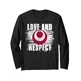 愛と尊敬 沖縄旗 - 日本の誇り 長袖Tシャツ