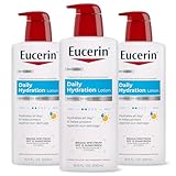 Eucerin Daily Hydration Lotion with SPF 15 - Broad Spectrum Body Lotion for Dry Skin - 16.9 fl. Oz. Pump Bottle (Pack of 3)