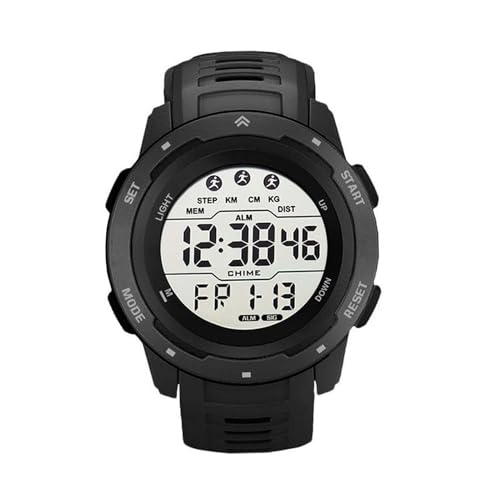 Grcfumo 1 PC Sports Electronic Watch, Men Digital Sports Watch, Digital Sports Watch Multifunktional Luminous Timing Mens Sport Running Watch for Outdoor (Black)-8