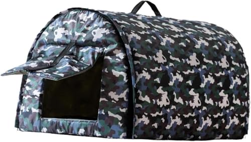 【2025新登場・野良猫犬に】猫ハウス 猫小屋 屋外 犬小屋 猫ベッド キャットハウス ドッグハウス 野良猫犬 ペットアウトドアハウス 猫の家 猫の家テント 防寒 防風 冬寒さ対策 屋外キャビンシェルター 猫用品 冬用 (M)