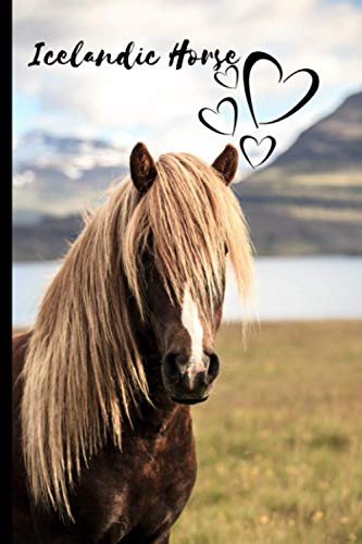 Icelandic Horse Notebook For Horse Lovers: Composition Notebook 6x9" Blank Lined Journal