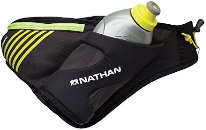 Nathan Peak Hydration Waist Pack with storage area & Run Flask 18oz – Running, Hiking, Camping, Cycling