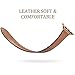 Charlam Slim Leather Band Compatible with Apple Watch Band 40mm 38mm 41mm 42mm 44mm 45mm 46mm Women,Top Grain Genuine Leather Strap Thin Wristband for iWatch Series 11 10 9 8 7 6 5 4 3 2 1 SE Ultra 3