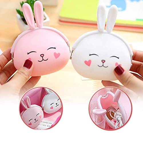 Yuemuop 2 Stuks Portemonnee Gemaakt van Siliconen, Cartoon Dieren Portemonnee, Mini Portemonnee voor Kinderen voor… - Afbeelding 3