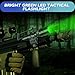 WINDFIRE Green LED Flashlight, USB Rechargeable Green Tactical Flashlight, Zoomable & 5 Lighting Modes Green Hunting Lights, Predator Hog Pig Coyote Light Hunter Torch with Dual Pressure Switch
