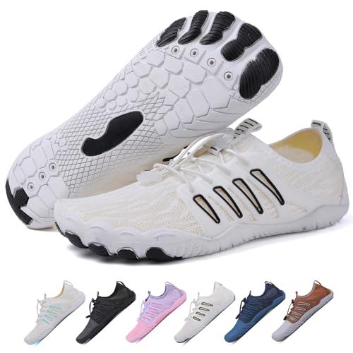Image of Hike Barefoot Shoes Womens Men,Unisex Barefoot Water Shoes Breathable, Anti-Slip Hiking Footwear for Athletic Wide Toe Shoe Footwear for Hiking, Walking, Running, Yoga, and Water Sports