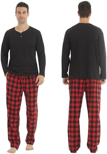 Blauwe heren pyjama flanellen broek | Gratis verzending vanaf 40,- en