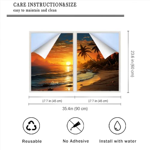 Vinilo para ventanas Dunmat 17.7 x 23.6 pulg x2 unidades miniatura 2