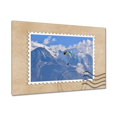 Peinture imprimée saut de parachute 120x80 toile haut de gamme H10322M